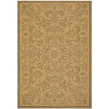 Courtyard Natural and Gold 8' x 11' Outdoor Area Rug