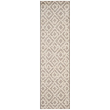 Amsterdam Ivory and Mauve 2'3" x 8' Runner Outdoor Area Rug