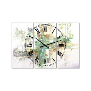 Personality Large Modern 3 Panels Wall Clock - 23" x 23" x 1"