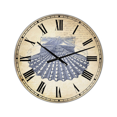 Blue Sea 3 Oversized Nautical & Coastal Wall Clock - 36" x 28" x 1"