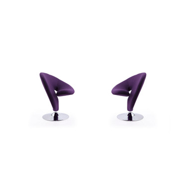 Curl Swivel Accent Chair, Set of 2