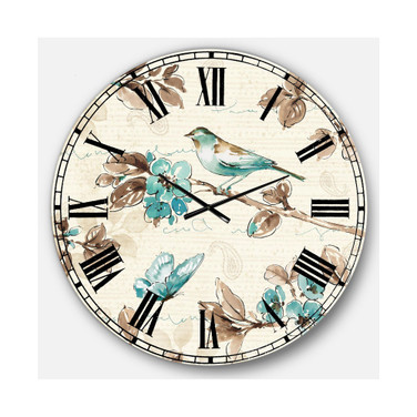 Cottage Oversized Metal Wall Clock - 36 x 36