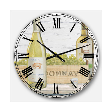 Food and Beverage Oversized Metal Wall Clock