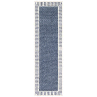 Alfresco ALF-9682 Charcoal 2'3" x 11'9" Runner Area Rug, Indoor/Outdoor
