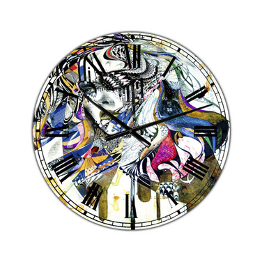 Reminiscence II Oversized Modern Wall Clock - 36" x 28" x 1"