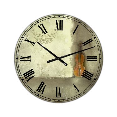 Resting Notes Oversized Cottage Wall Clock - 36" x 28" x 1"