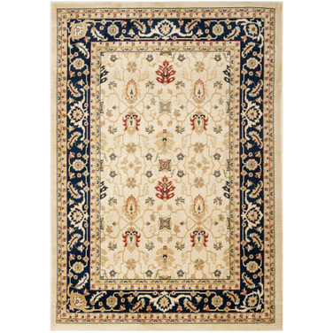 Courtyard Creme and Brown 5'3" x 7'7" Sisal Weave Outdoor Area Rug