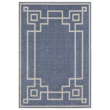 Alfresco ALF-9654 Charcoal 6' x 9' Area Rug, Indoor/Outdoor