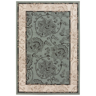 Alfresco ALF-9594 Sage 7'6" x 10'9" Area Rug, Indoor/Outdoor