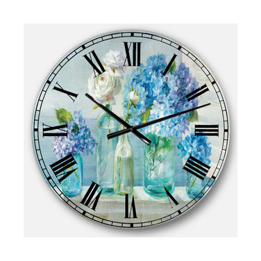 Nautical and Coastal Oversized Metal Wall Clock