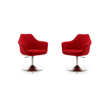 Kinsey Adjustable Height Swivel Accent Chair, Set of 2