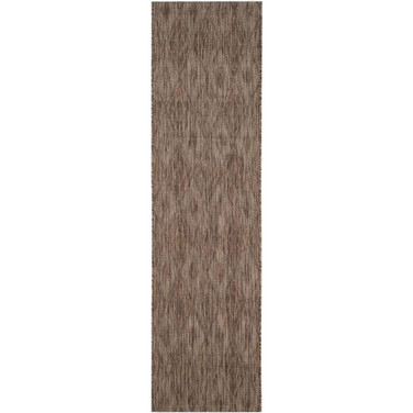 Courtyard Brown 2'3" x 8' Sisal Weave Runner Outdoor Area Rug