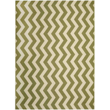 Courtyard Green and Beige 8'11" x 12' Sisal Weave Rectangle Outdoor Area Rug