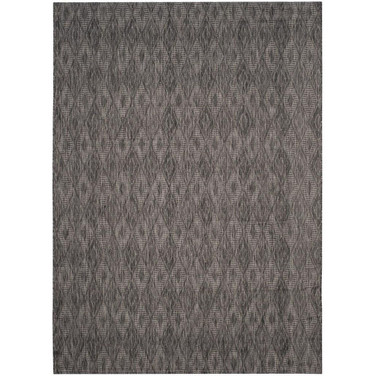 Courtyard Black 9' x 12' Outdoor Area Rug