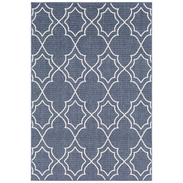 Alfresco ALF-9650 Charcoal 8'9" x 12'9" Area Rug, Indoor/Outdoor