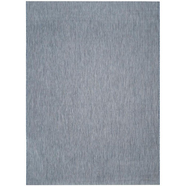 Courtyard Navy and Gray 9' x 12' Sisal Weave Outdoor Area Rug