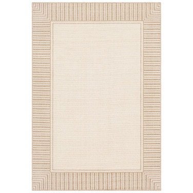 Alfresco ALF-9685 Camel 8'9" x 12'9" Area Rug, Indoor/Outdoor