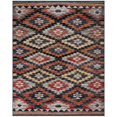 Montage Rust and Multi 9' x 12' Outdoor Area Rug