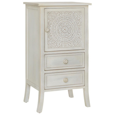 Antiqued Carved Chest