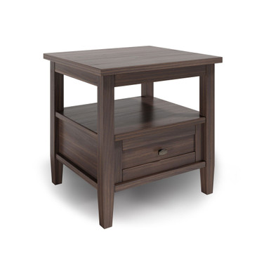 Warm Shaker Solid Wood End Table