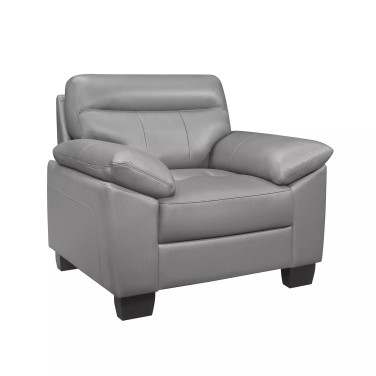 White Label Croydon 42" Leather Accent Chair