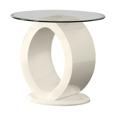 Mason White End Table