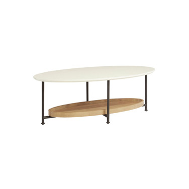 Beaumont 2 Tier Oval Coffee Table