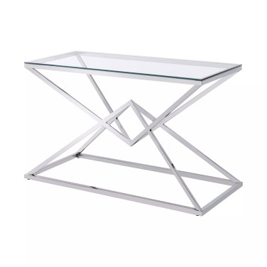 Triala Glass Top Console Table