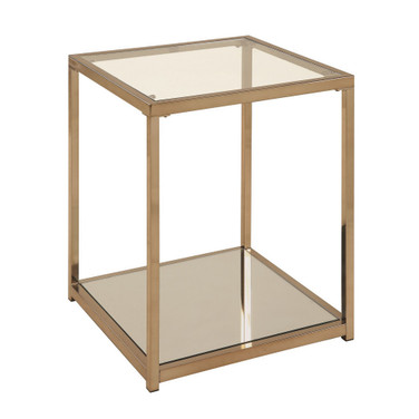 Crosby End Table with Mirror Shelf