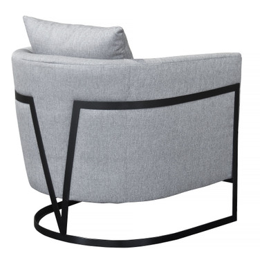 Swan modern Gray 30.5" accent chair