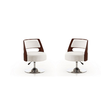 Salon Adjustable Height Swivel Accent Chair, Set of 2