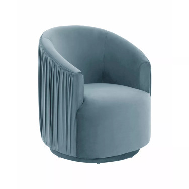 London Pleated Swivel Chair