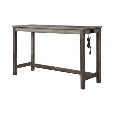 Yosef Rectangular Bar Table with 2 Usb Ports/Electrical Outlet, 60"