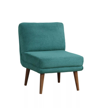 31.9"  Wood, Steel, Foam and Polyester Darcy Armless Accent Chair