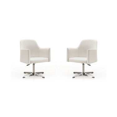 Pelo Adjustable Height Swivel Accent Chair, Set of 2