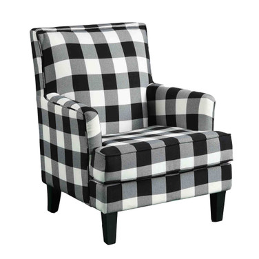 Saladin Arm Chair, Checkered Pattern