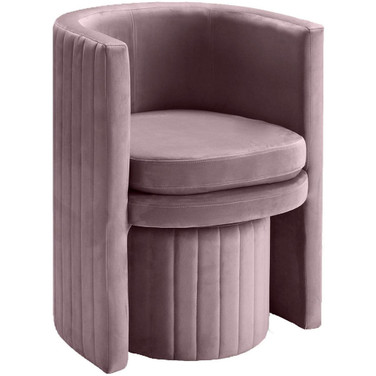 Seager Round Arm Chair with Ottoman