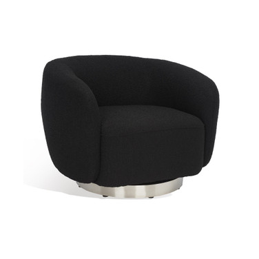Bernard 38" Boucle Swivel Accent Chair