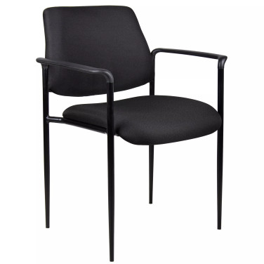 Diamond Square Back Stacking Chair W/Arm