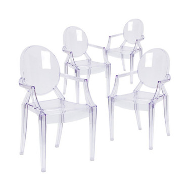 4 Pack Ghost Chair With Arms
