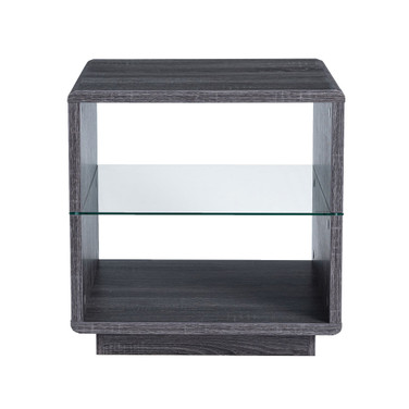 Willam Open Shelves End Table
