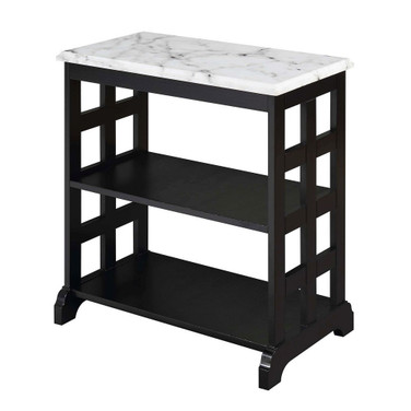 American Heritage Baldwin Chairside Table with Shelves