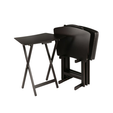 Anila 5-Piece Wood Snack Table Set