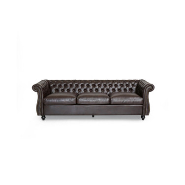 Somerville Chesterfield Tufted Sofa with Scroll Arms