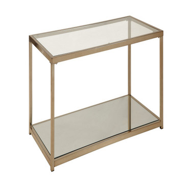 Cruz Coffee Table with Mirror Shelf