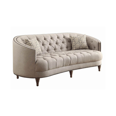 Coaster Home Furnishings Avonlea Sofa with Button Tufting