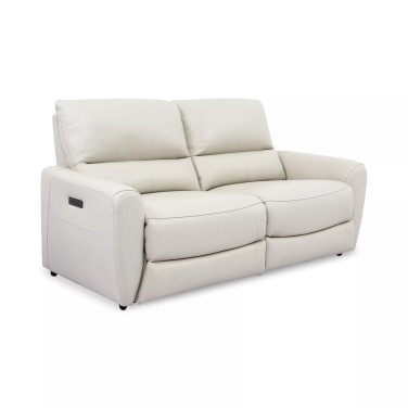 Danvors 2-Pc. Leather Sectional Sofa with 2 Power Recliners, Headrests