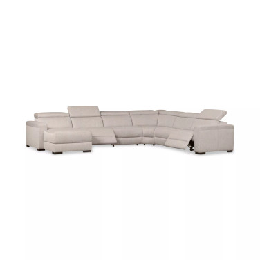Nevio 157" 6-Pc. Fabric Sectional Sofa with Chaise