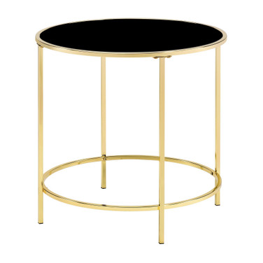 Vardo Glass Top Side Table