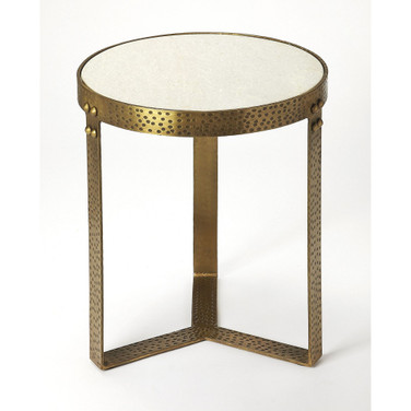Butler Elton Marble and Metal Table
